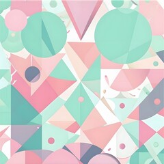 abstract geometric background, in delicate pastel colors
