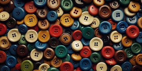Fototapeta premium Buttons of various colors