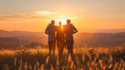 friendship, relationship, holding hands, hugs, giving hands, handshake, sun, copy and text space, 16:9