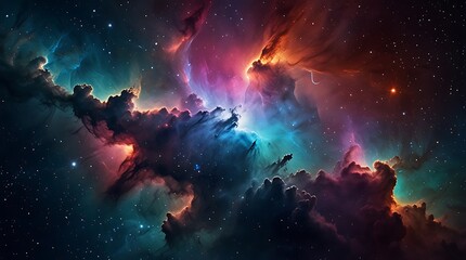 Obraz premium nebula, which is a large cloud of gas and dust in space