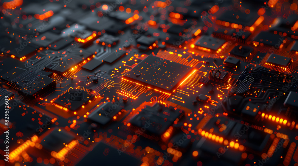 Poster computer chip semiconductor data abstraction circuit