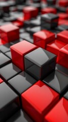 Colorful 3D Cubes Pattern Background