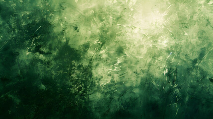 Obraz premium Green abstract grunge texture background. Generative AI.
