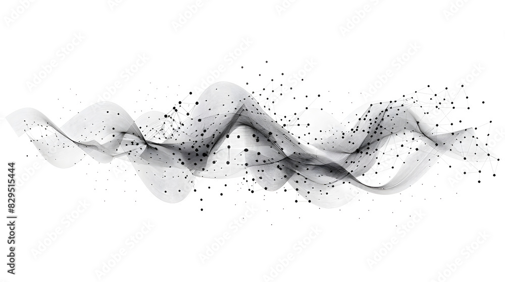Poster abstract technology background, network connection structure with dots and lines, vector illustratio