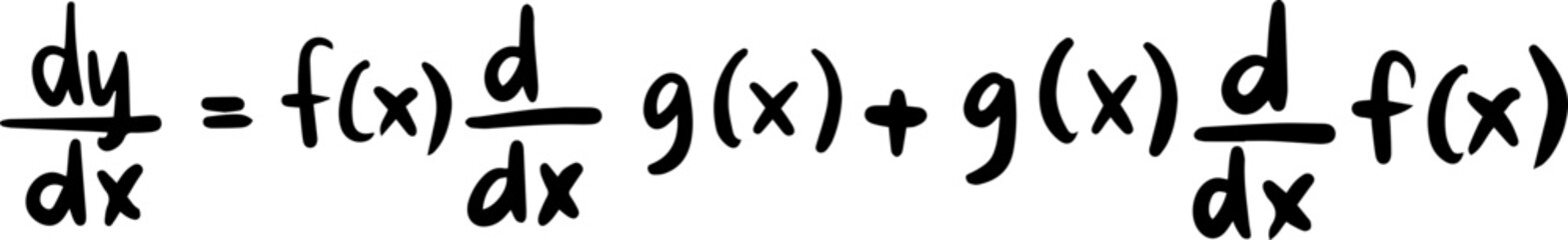 calculus rules math handwritten 