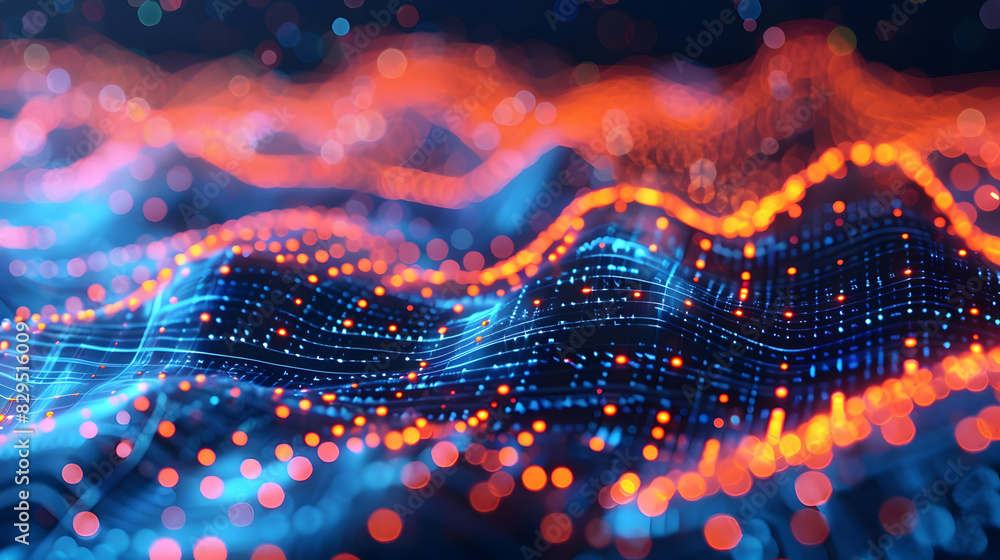 Poster abstract data visualization insightful data visions - unraveling patterns and trends book cover