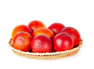 Orange fruits isolated on a white background