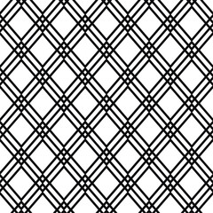 Abstract geometric black and white seamless pattern for web page, textures, card, poster, fabric, textile. Monochrome graphic repeating design. Modern minimalist stylish squared ornament