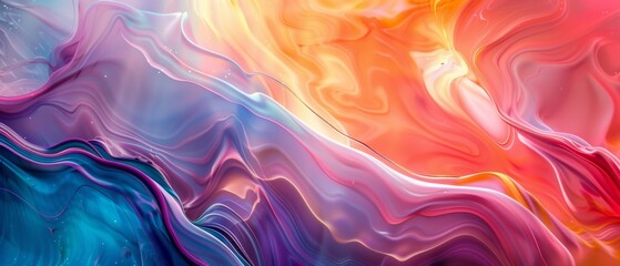 Emotive energy pulses through this abstract colorful background, where intense reds and cool blues clash beautifully.