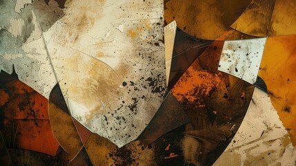Earthy tones in abstract sophistication