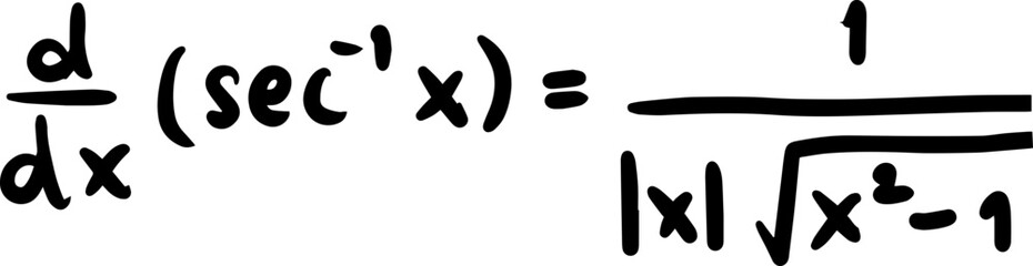 differentiation formulas math handwritten