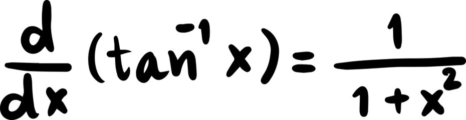 differentiation formulas math handwritten