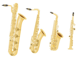 サックスのイラストセット