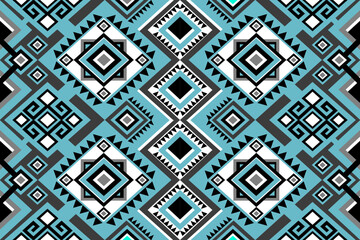 Geometric ethnic navajo, netive america pattern traditional Design for seamless pattern,background,carpet,wallpaper,clothing,Batik,fabric,Vector illustration.style