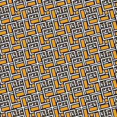 Arabic arabesque seamless pattern with colorful elements. Geometric background. Design greeting card for Ramadan Kareem, Islamic ornamental colorful detail of mosaic. Vector illustration