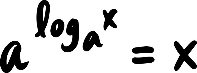 logarithm formulas math handwritten