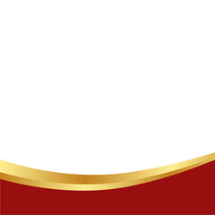 Gold Banner Footer Element