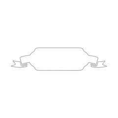  Line Ribbon Banner Silhouettes