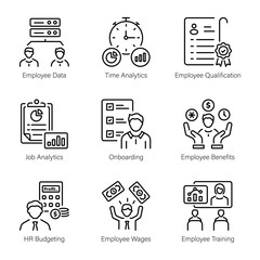 Handy Set of HR Linear Icons 



