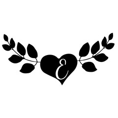  Heart Silhouettes A-Z for Valentine's Day
