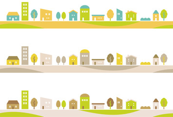 Obraz premium シンプルデザインの住宅の素材セット