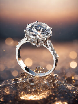 ring with diamonds