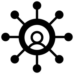 Fototapeta premium Public Network Icon