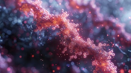 Representing protein synthesis in the body with scientific diagrams.