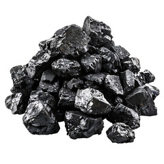 Obraz premium Enhance Your Projects with Black Coal Pile Cut Outs