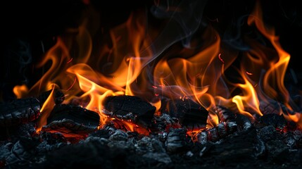 Untamed Beauty of Fiery Waves