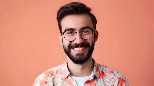 Young Mentor Displays Joy and Commitment in Vibrant Workspace