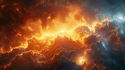 Obraz premium An abstract depiction of light rays emanating from a sacred symbol.