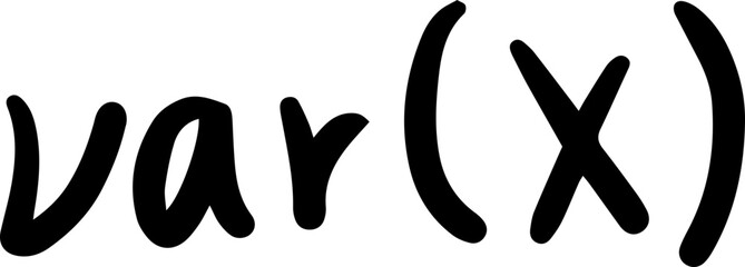 probability and statistics symbols handwritten