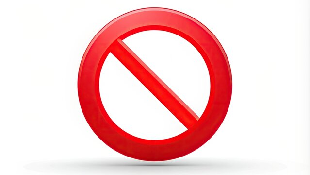 icon of a banned symbol, representing prohibition and restriction