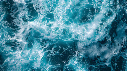 Fototapeta premium Overhead view of wave patterns texture background. Generative AI.