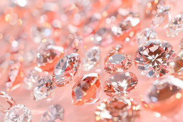 Brilliant pink diamonds scattered generously, creating an atmosphere of opulence and desirability