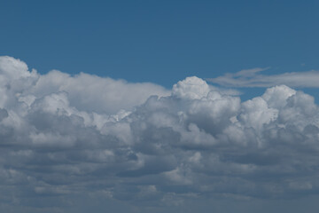 ciel de nuages blancs