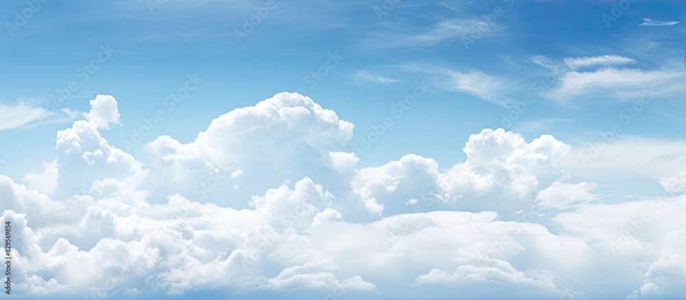 Poster sky backdrop with gentle clouds ideal for a copy space image