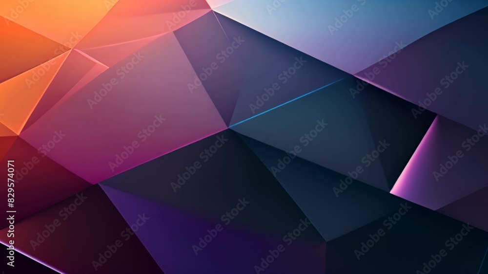 Leinwandbilder an abstract geometric background composed of dynamic shapes.