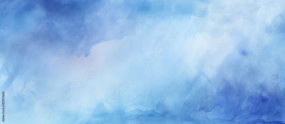 Aufkleber watercolor background with blue light and texture on paper creating copy space image