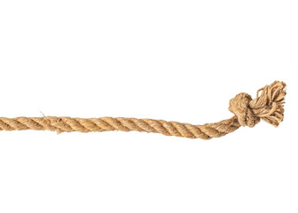 thick rope is isolated from the background