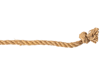 thick rope is isolated from the background