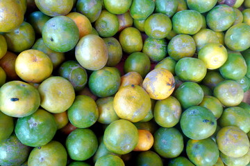 Orange fruit tastes sweet and delicious