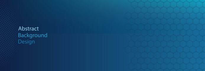 Abstract blue background with a hexagonal pattern.
