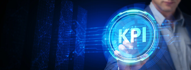 KPI Key Performance Indicator for Business Concept. Business, Technology, Internet and network...