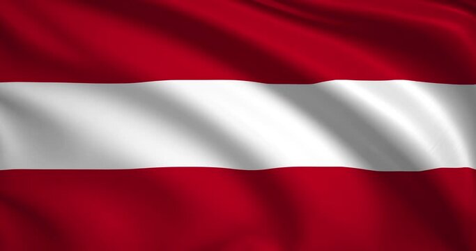 flag of Austria. Austria flag background. 4k 60FPS