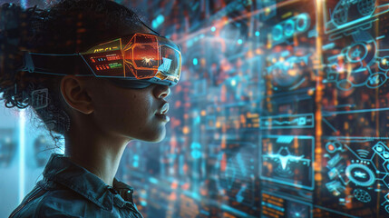 Step into a realm where hobbies transcend the ordinary and embrace the extraordinary, as depicted in a captivating photograph featuring futuristic pastimes such as mind-controlled drone racing and
