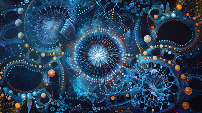 Business futuristic the trans formative power of block chain cyber crime background