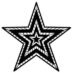 Christmas Stars doodle art