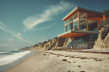Naklejka premium Malibu Beach house 01